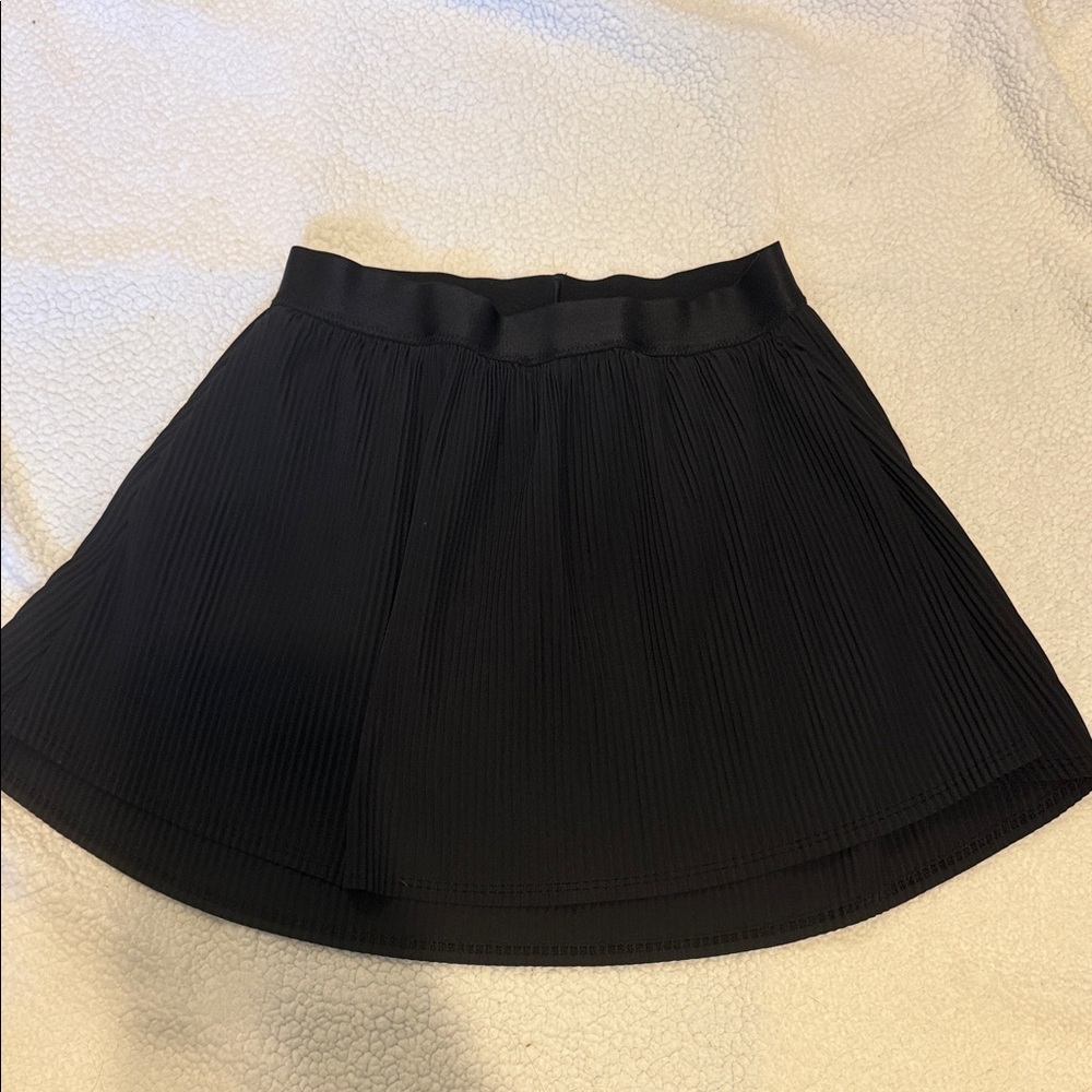 Black Pleated Mini Skirt - Girls